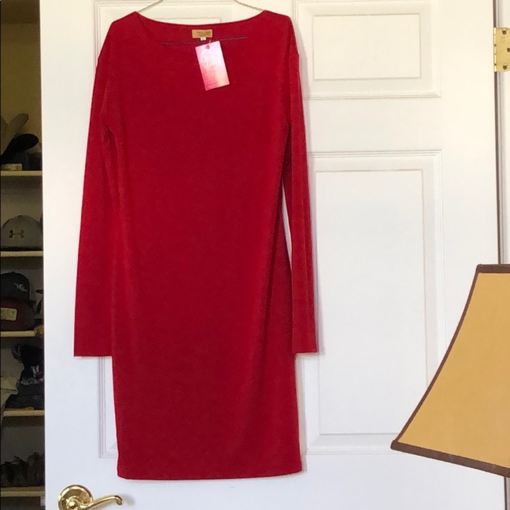 Simple red dress